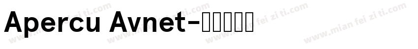 Apercu Avnet字体转换
